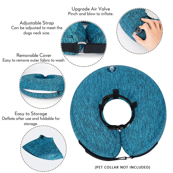 NWOT Inflatable Dog Donut ”Cone” - Picture 3 of 9